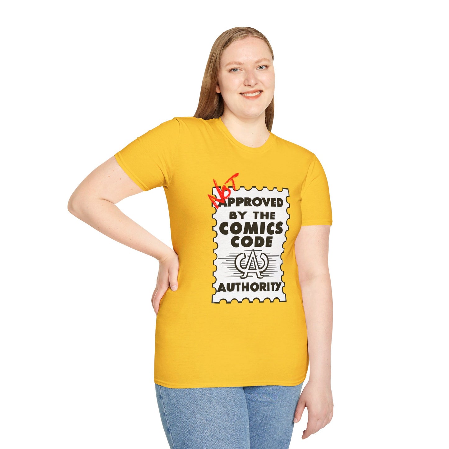 NOT Approved By The Comics Code Authority Unisex Softstyle T-Shirt