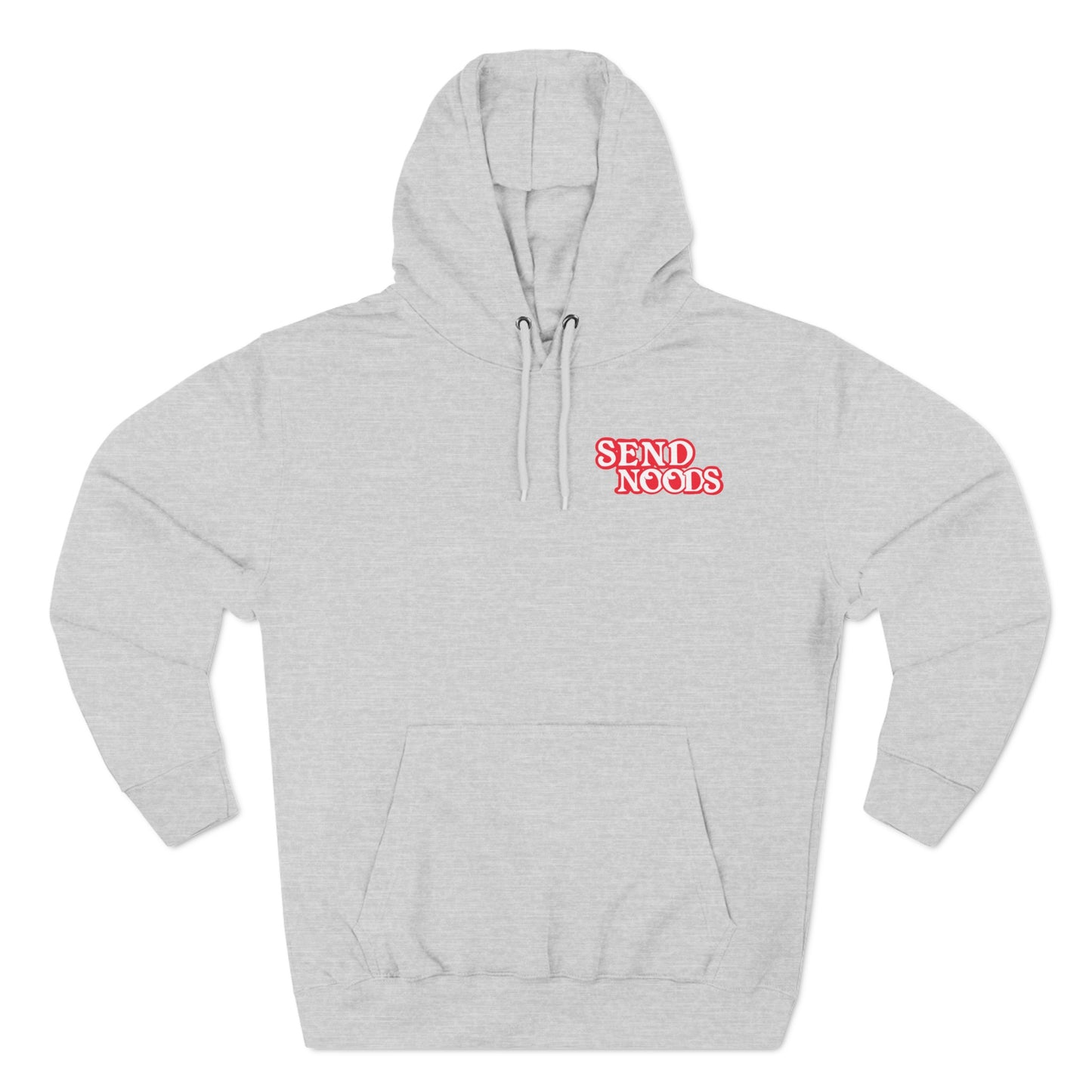 SEND NOODS Three-Panel Fleece Hoodie