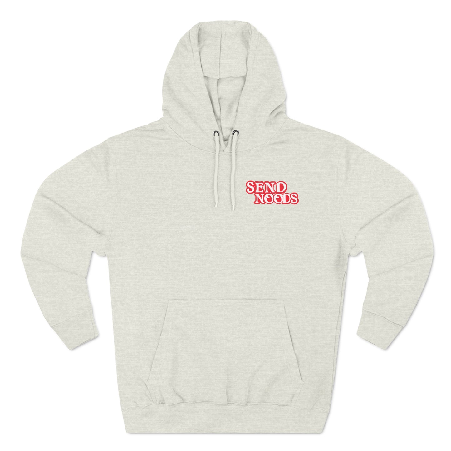 SEND NOODS Three-Panel Fleece Hoodie