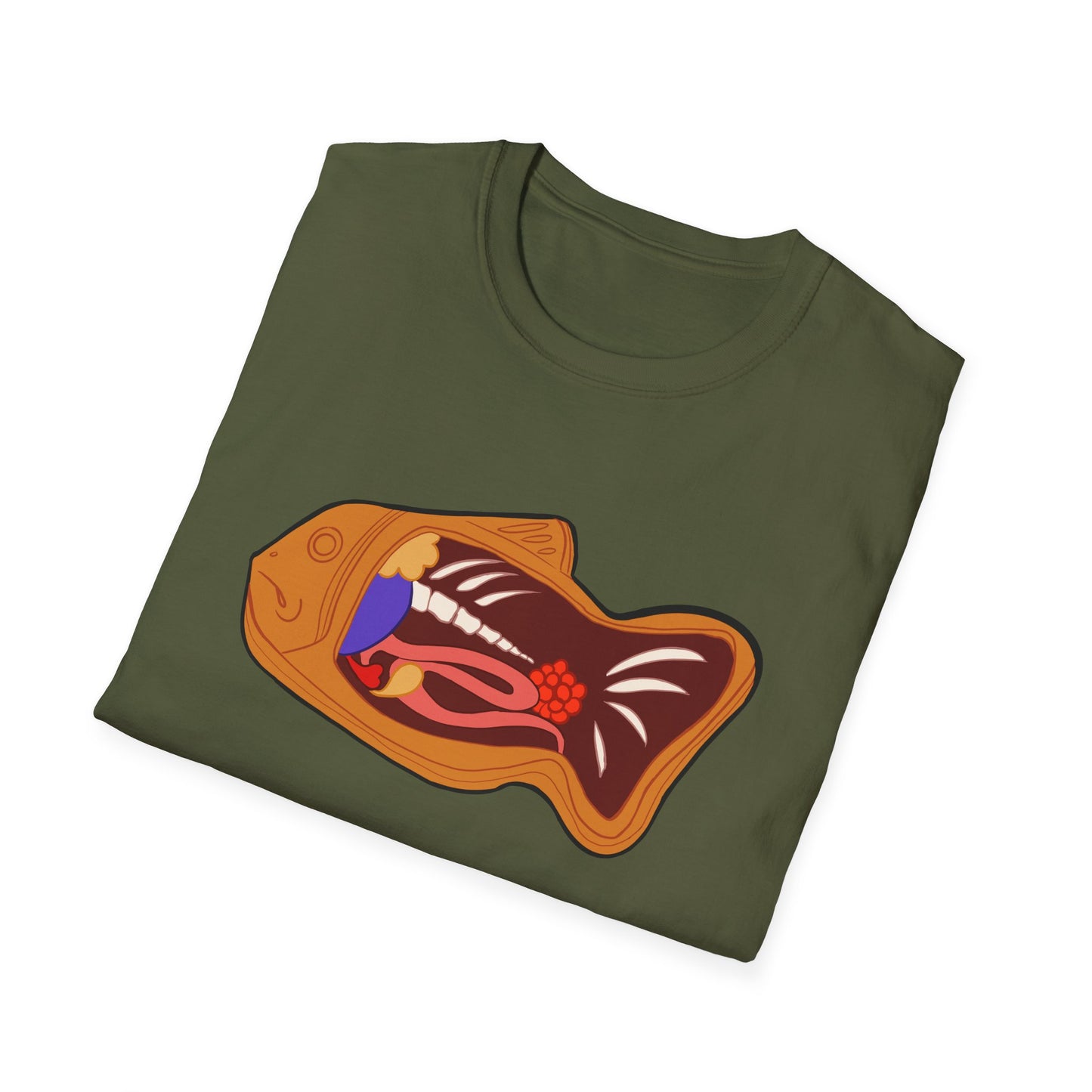 Anatomy of a Taiyaki Unisex Softstyle T-Shirt