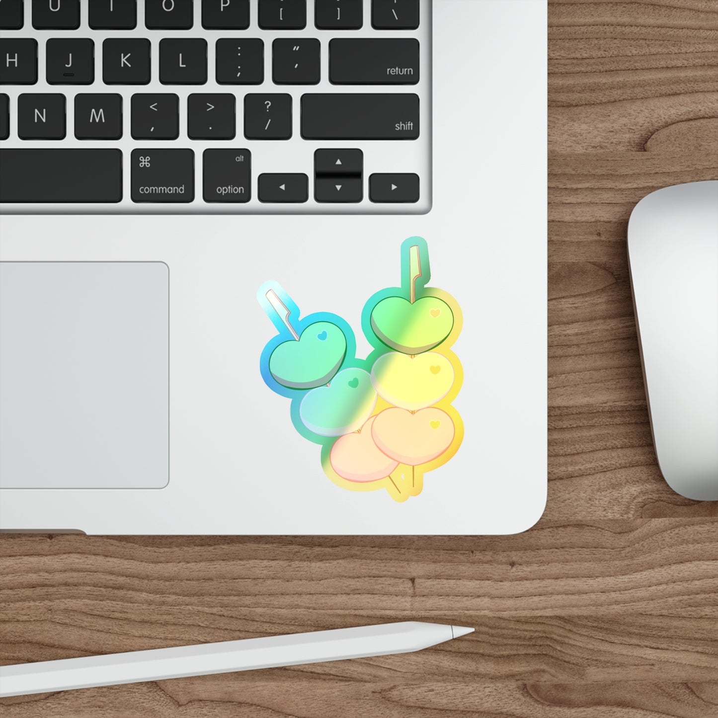 Love Dango Holographic Die-cut Stickers