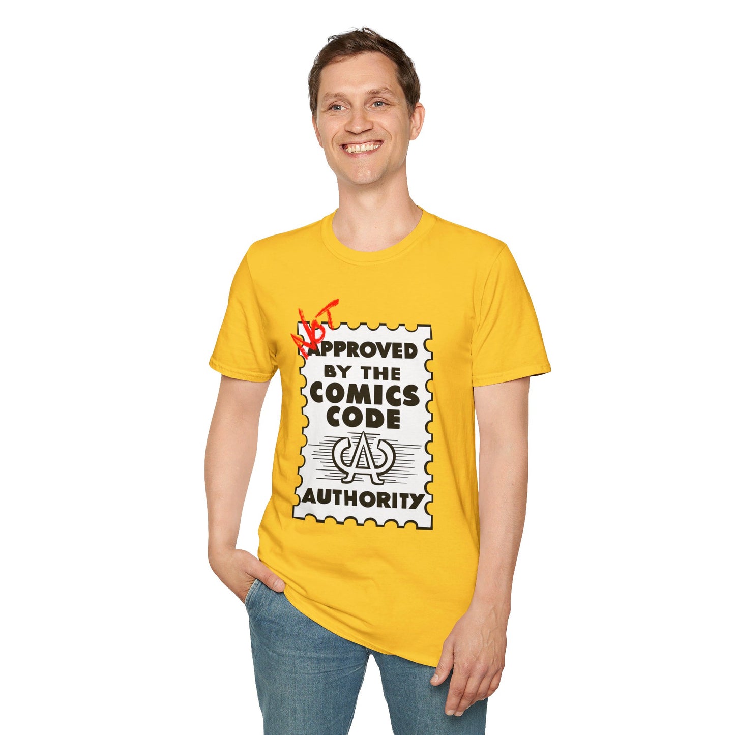 NOT Approved By The Comics Code Authority Unisex Softstyle T-Shirt