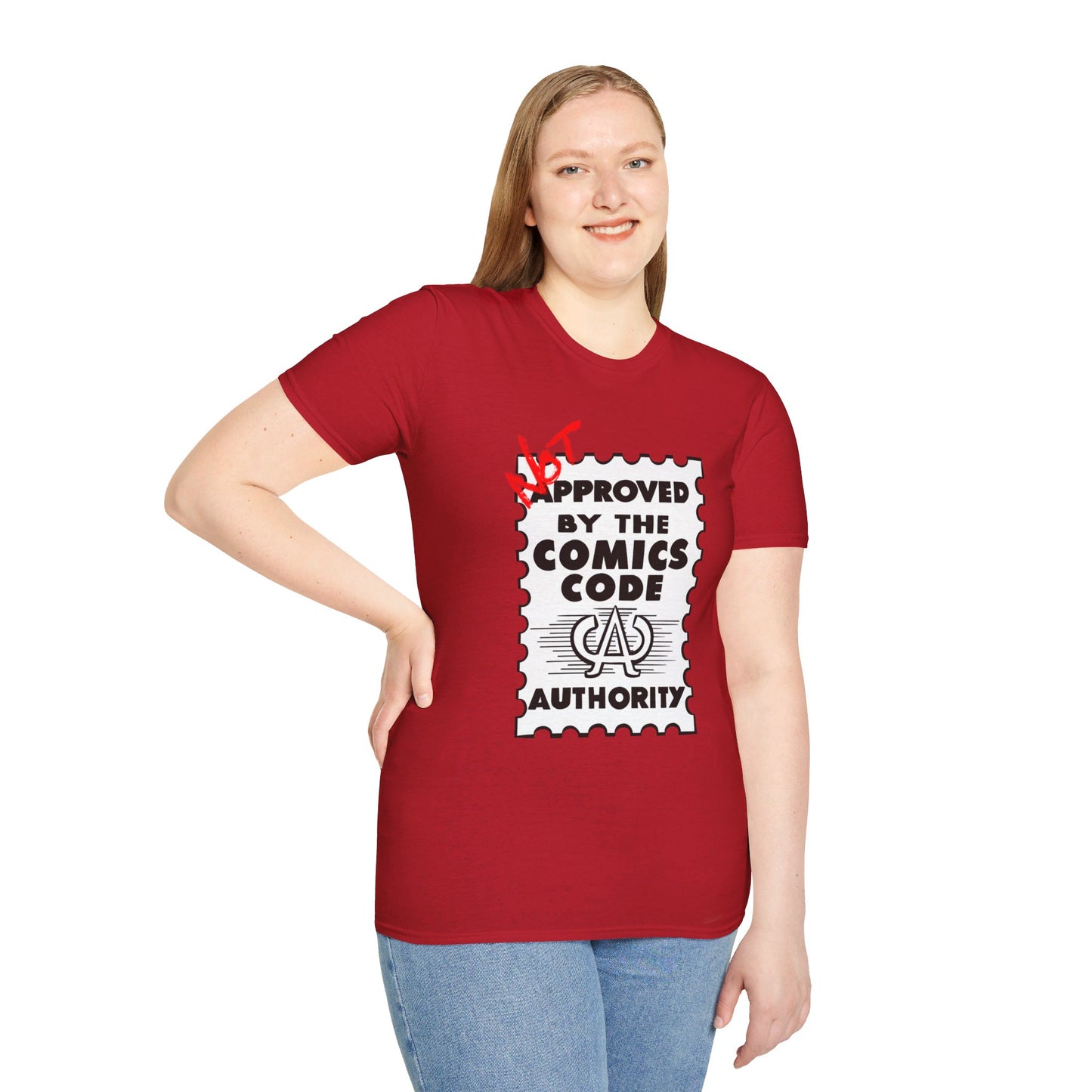 NOT Approved By The Comics Code Authority Unisex Softstyle T-Shirt