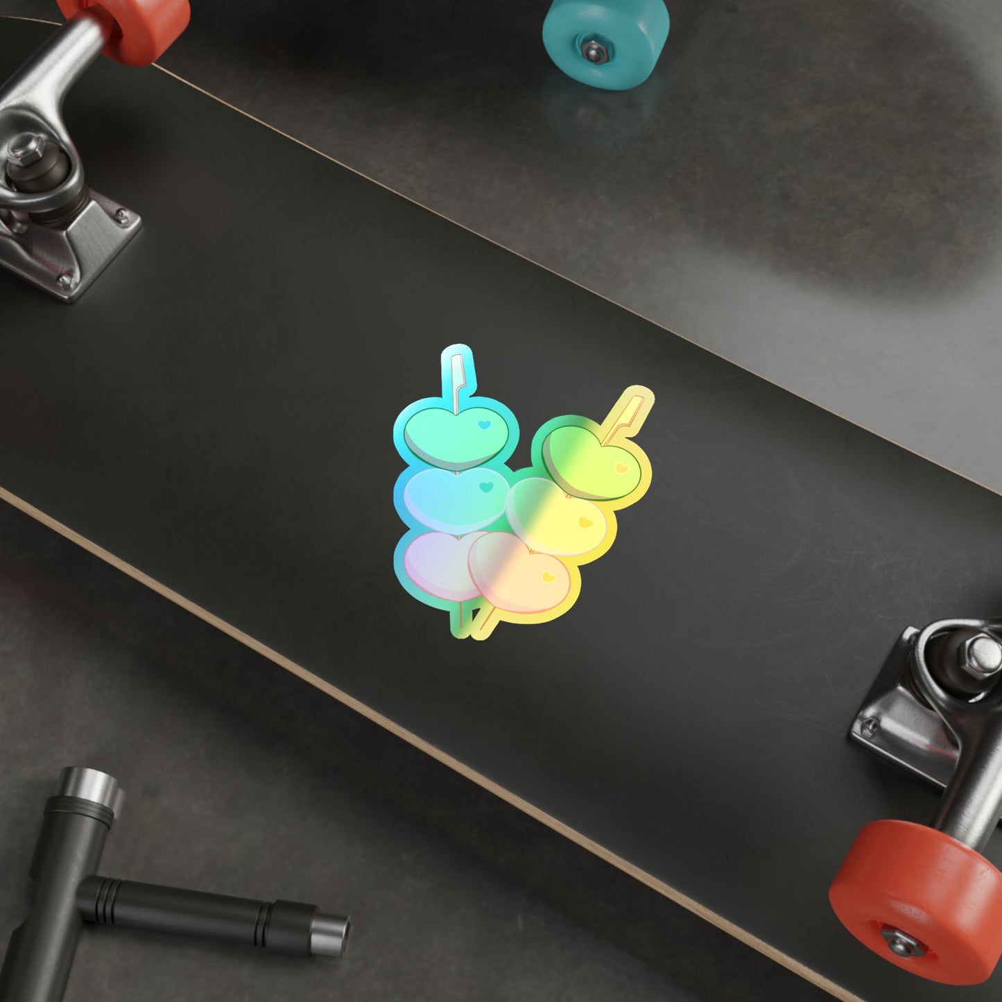Love Dango Holographic Die-cut Stickers