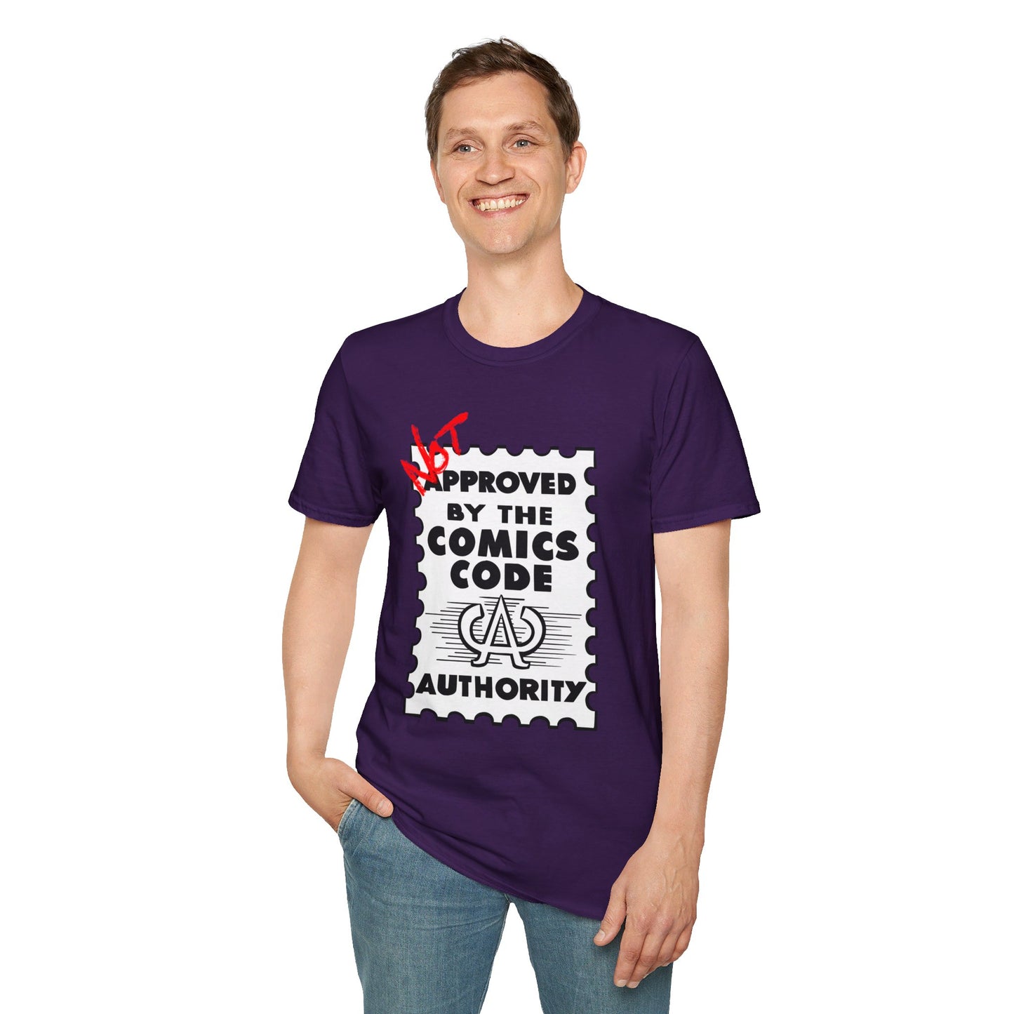 NOT Approved By The Comics Code Authority Unisex Softstyle T-Shirt