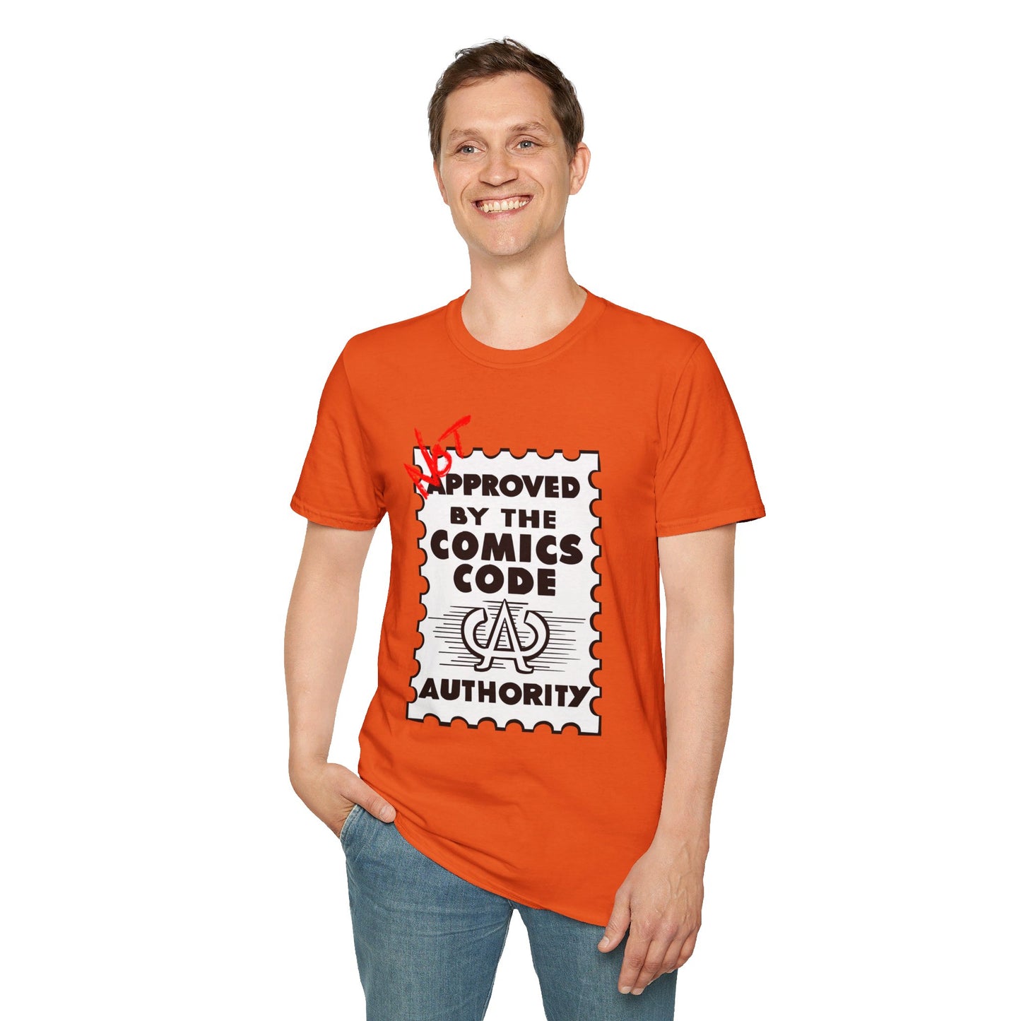 NOT Approved By The Comics Code Authority Unisex Softstyle T-Shirt