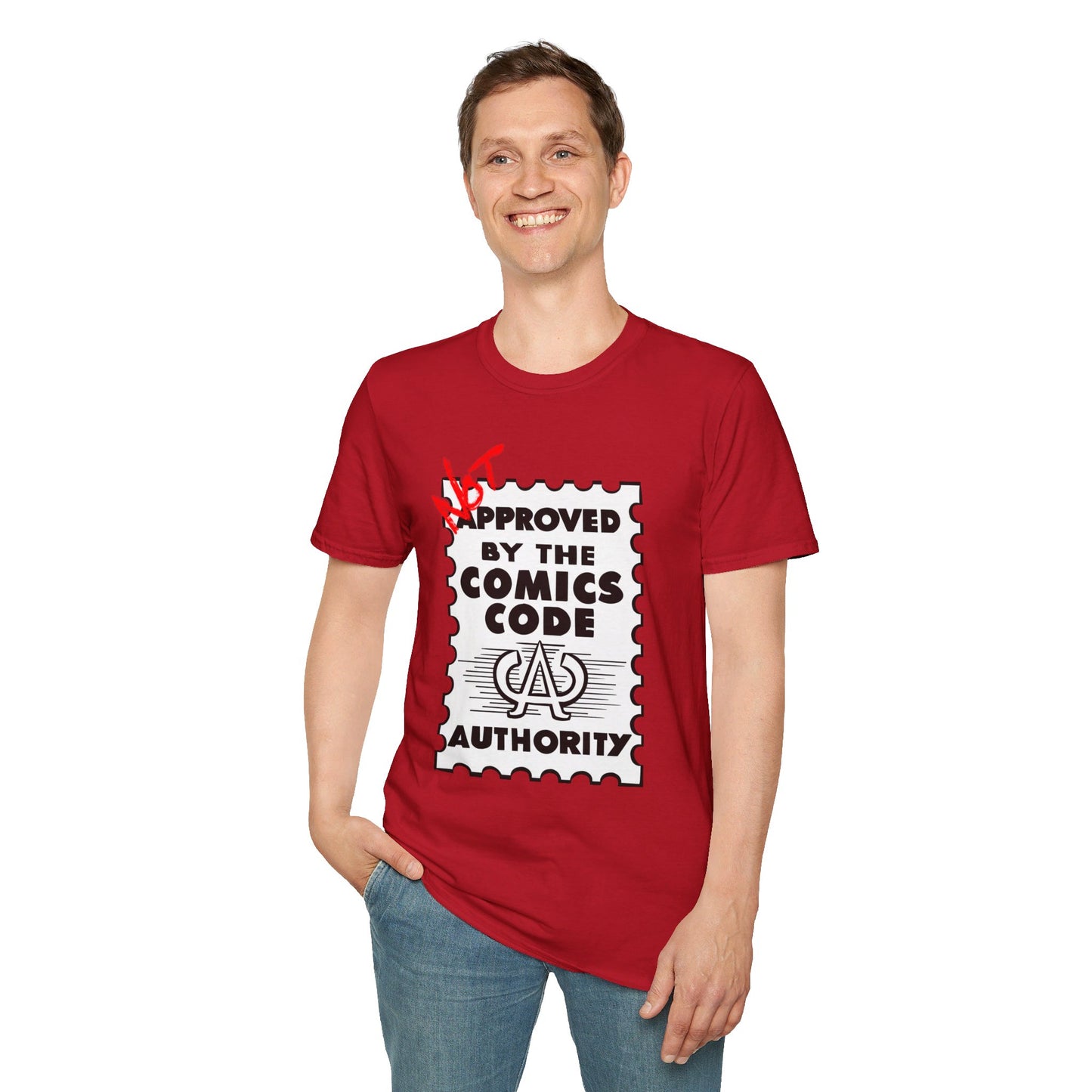 NOT Approved By The Comics Code Authority Unisex Softstyle T-Shirt