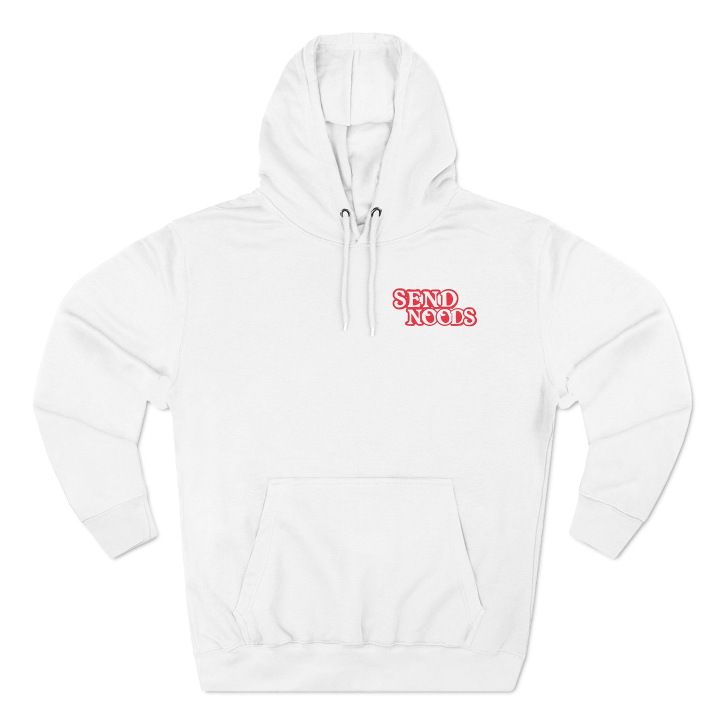 SEND NOODS Three-Panel Fleece Hoodie