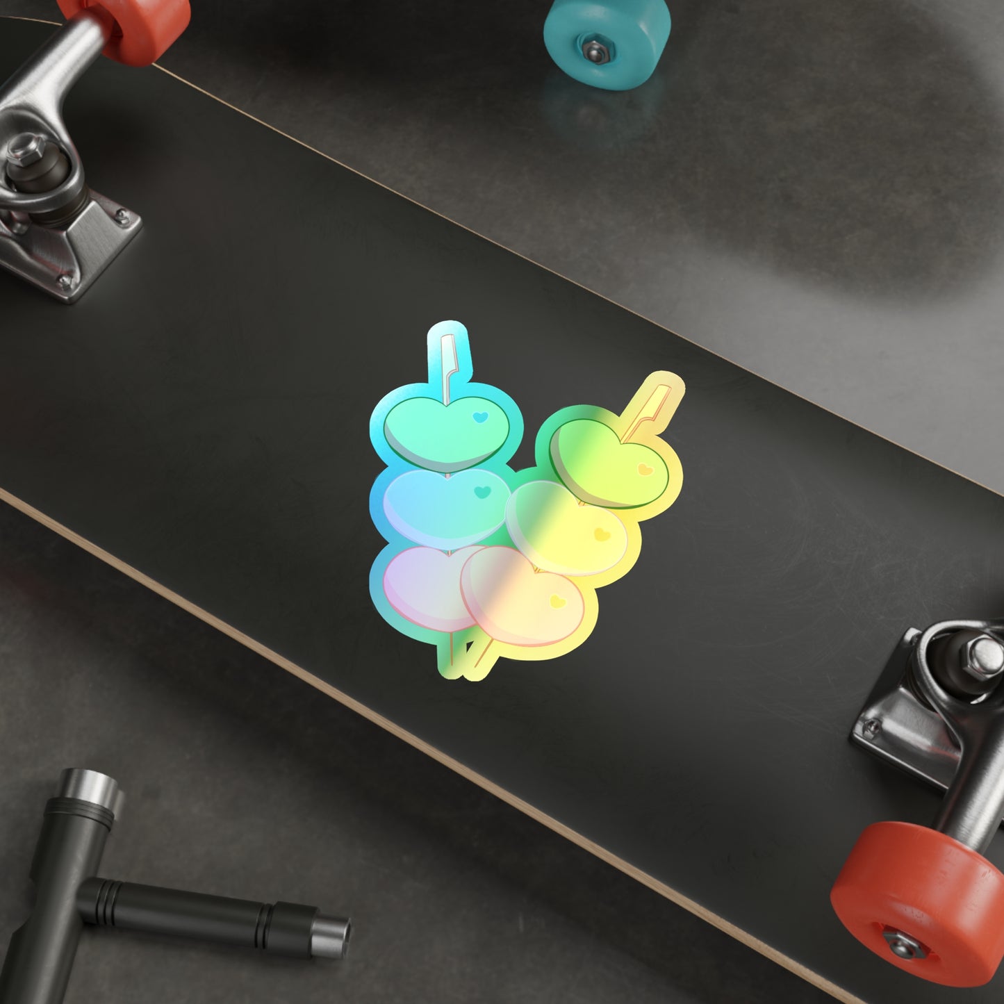 Love Dango Holographic Die-cut Stickers