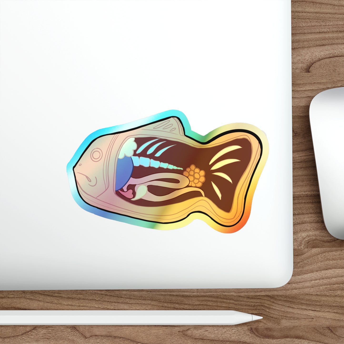 Anatomy of a Taiyaki Holographic Die-cut Stickers