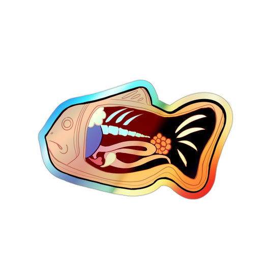 Anatomy of a Taiyaki Holographic Die-cut Stickers