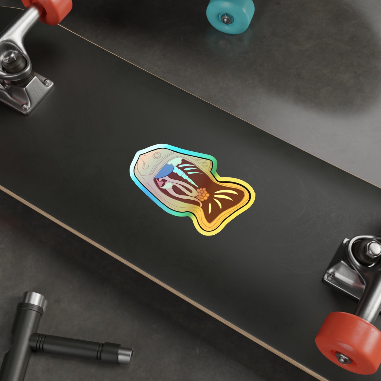 Anatomy of a Taiyaki Holographic Die-cut Stickers