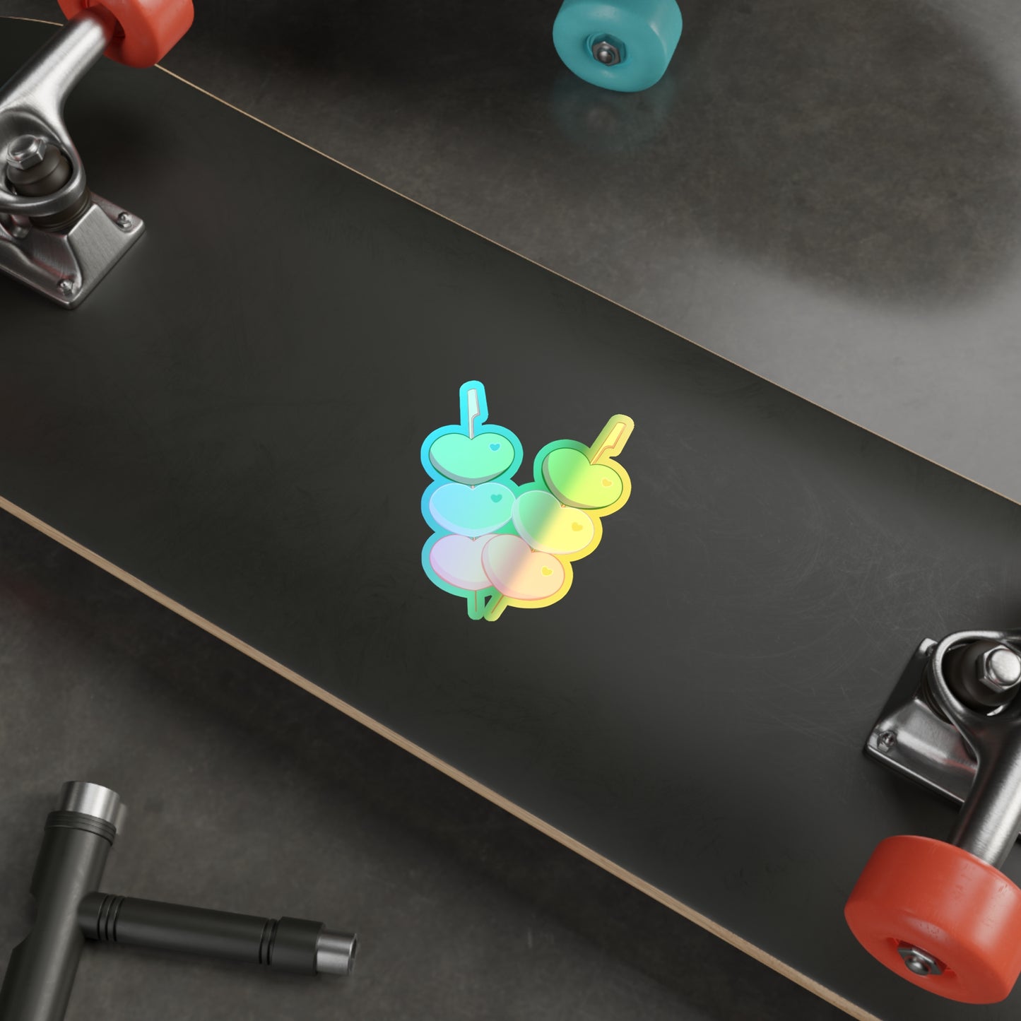 Love Dango Holographic Die-cut Stickers