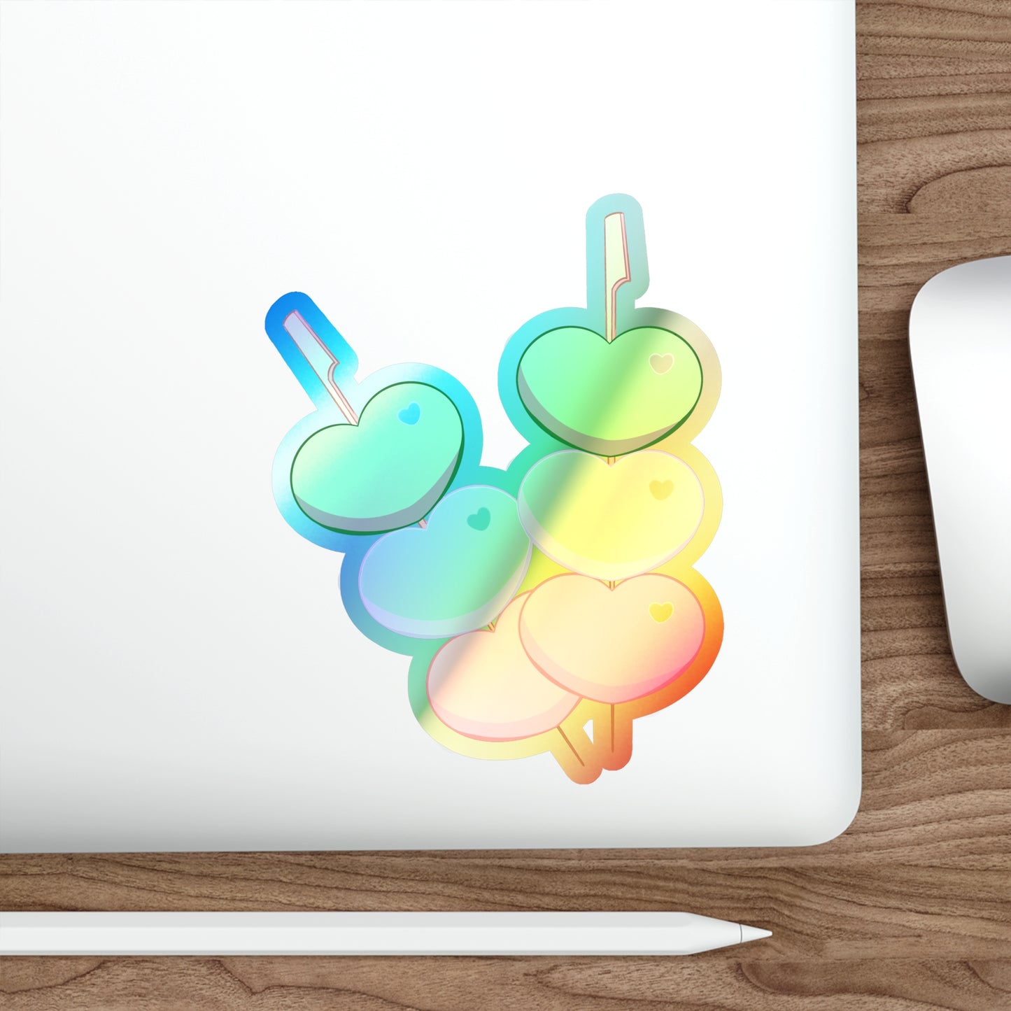 Love Dango Holographic Die-cut Stickers