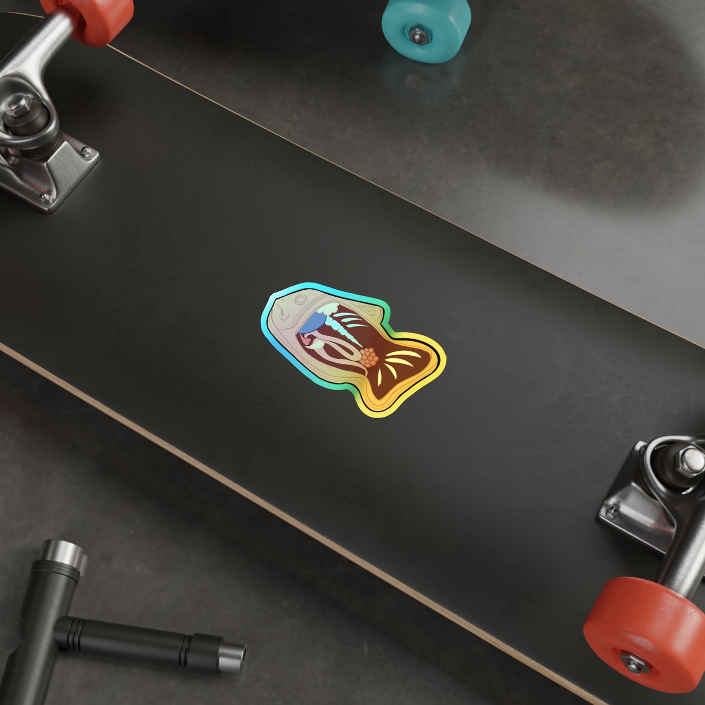 Anatomy of a Taiyaki Holographic Die-cut Stickers