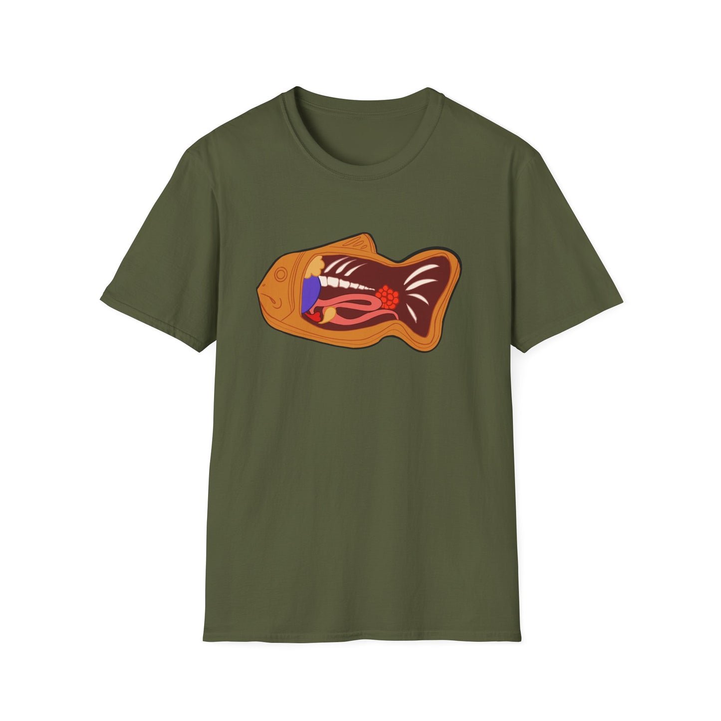 Anatomy of a Taiyaki Unisex Softstyle T-Shirt