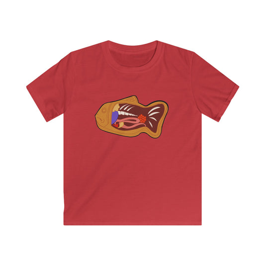 Anatony of a Taiyaki Kids Softstyle Tee