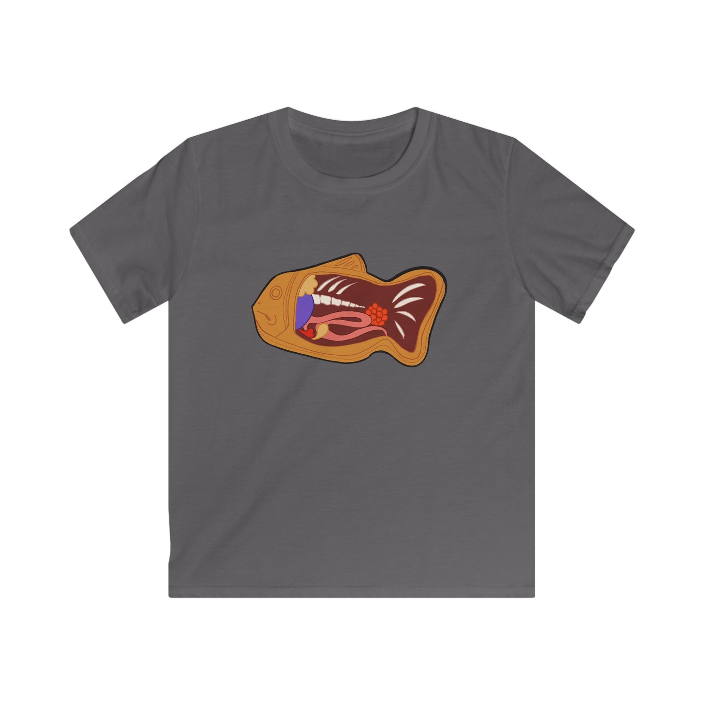 Anatony of a Taiyaki Kids Softstyle Tee