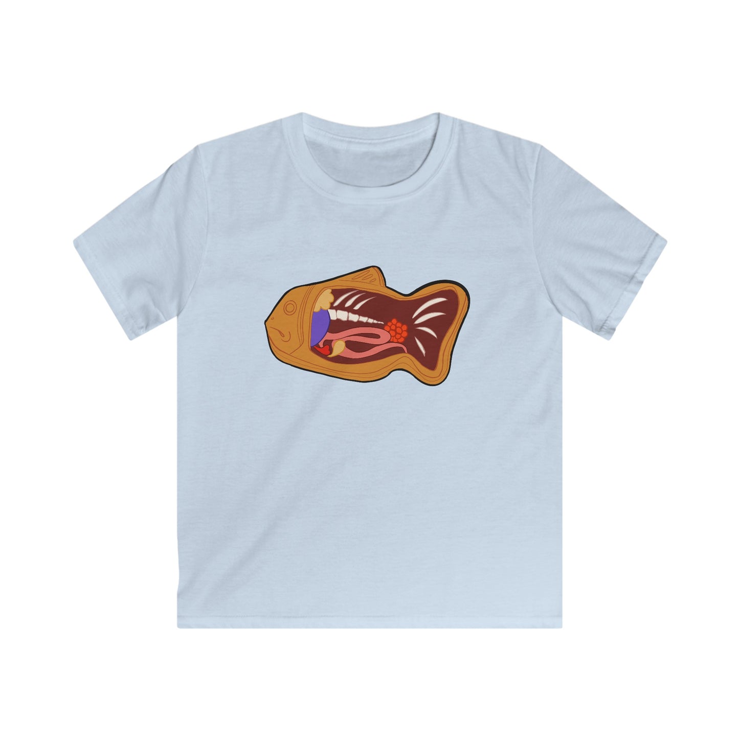 Anatony of a Taiyaki Kids Softstyle Tee