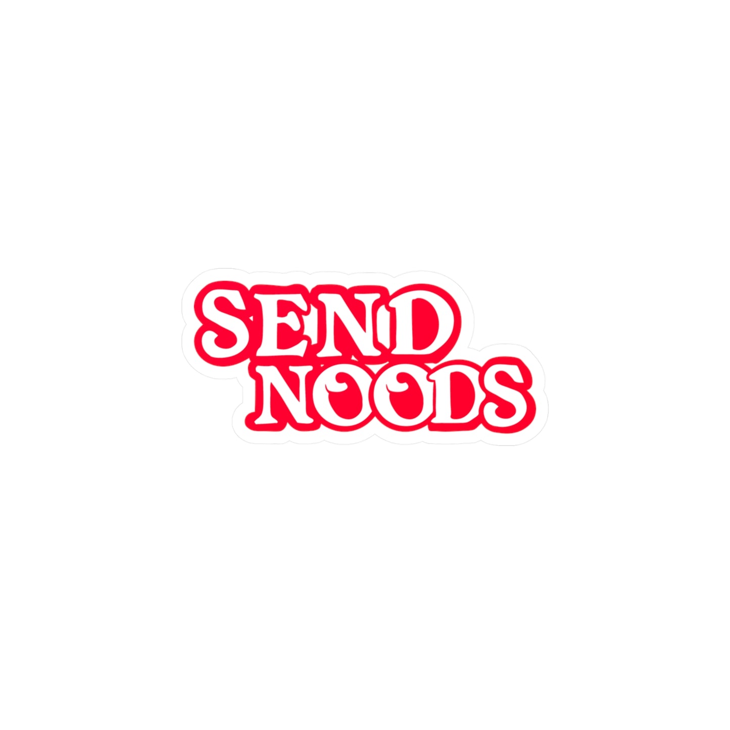 SEND NOODS Logo Only Kiss-Cut Vinyl Decals