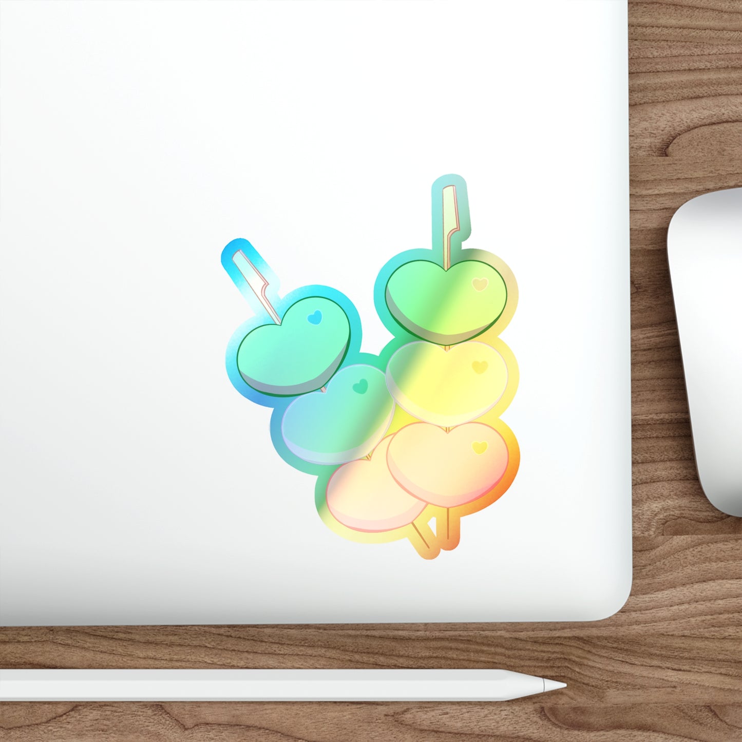 Love Dango Holographic Die-cut Stickers