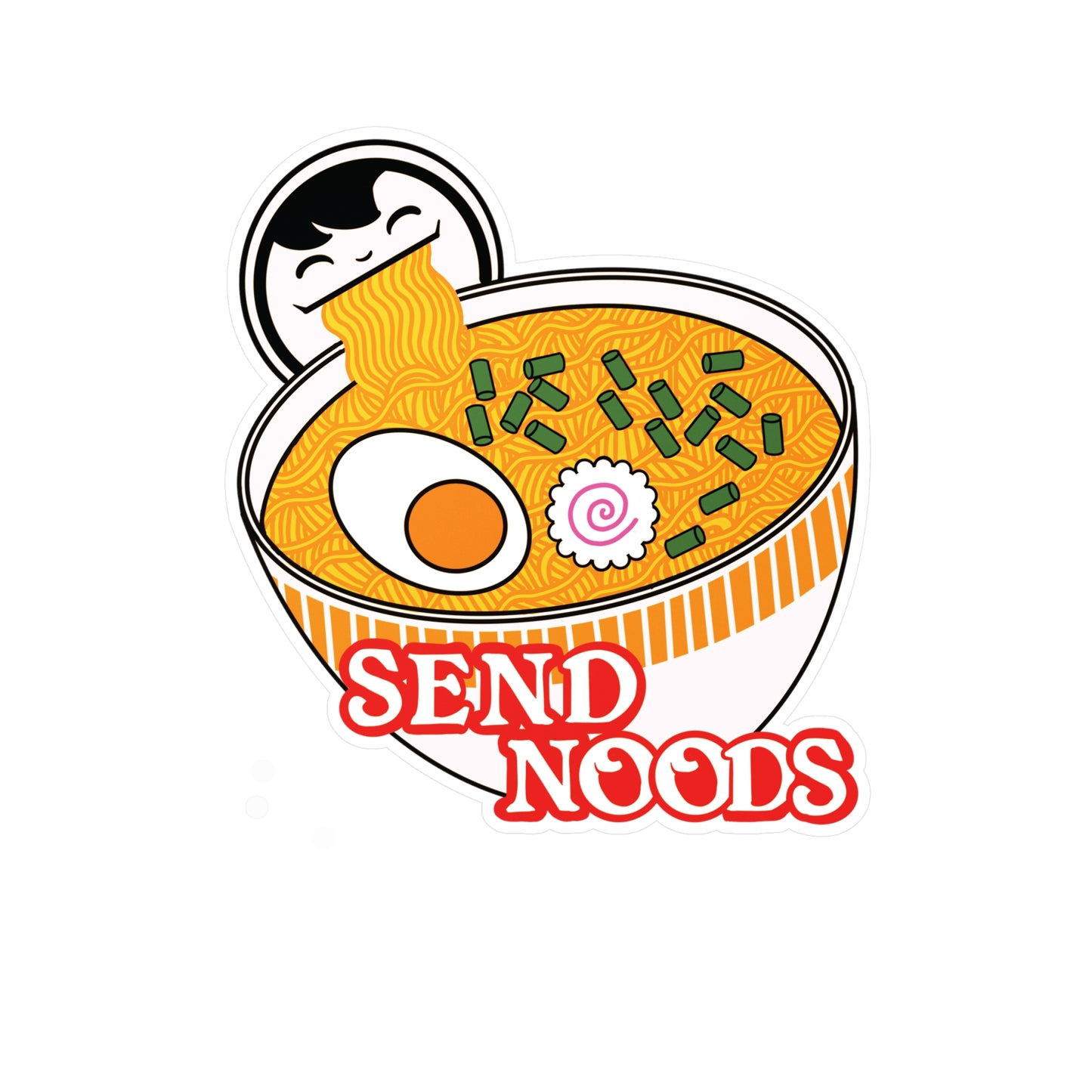 SEND NOODS Kiss-Cut Vinyl Decal