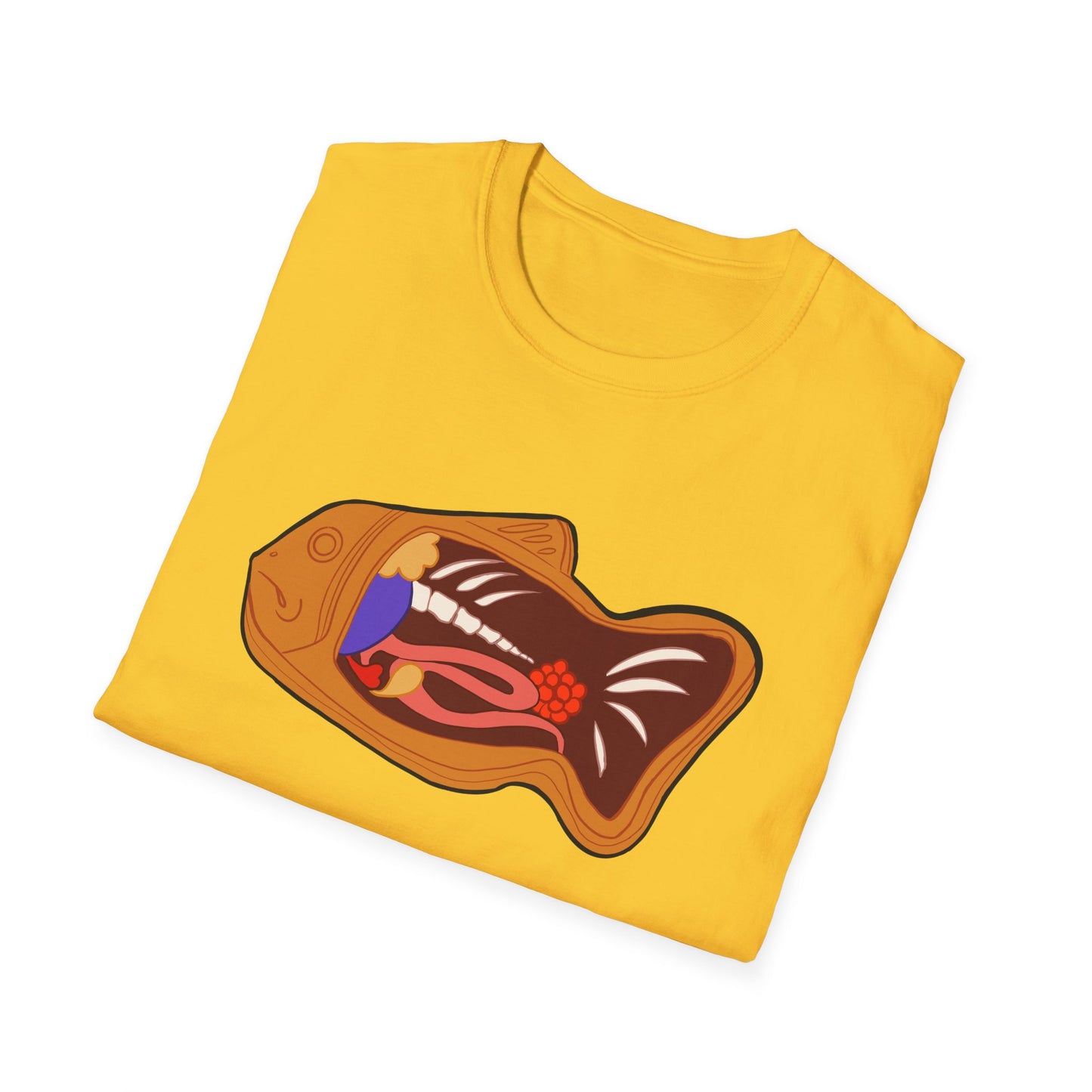 Anatomy of a Taiyaki Unisex Softstyle T-Shirt