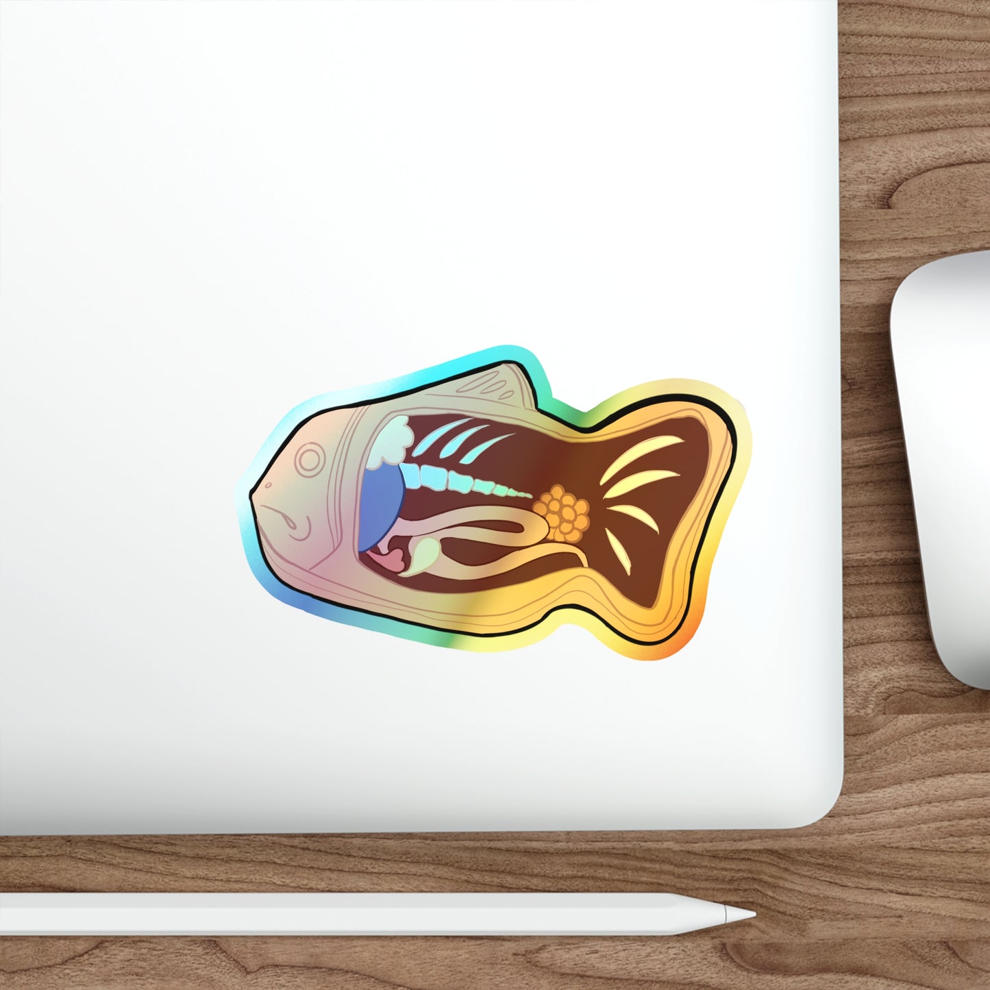 Anatomy of a Taiyaki Holographic Die-cut Stickers