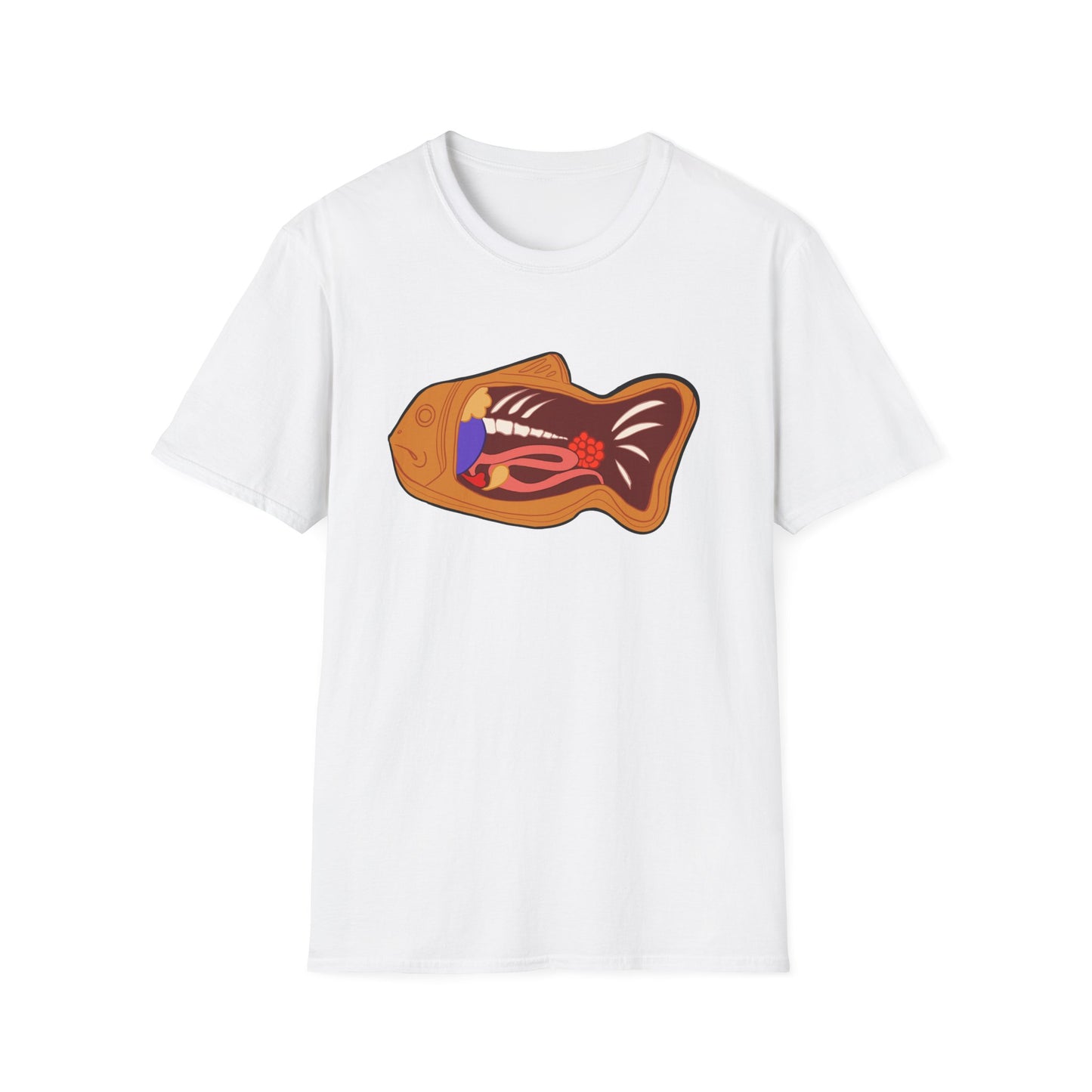 Anatomy of a Taiyaki Unisex Softstyle T-Shirt
