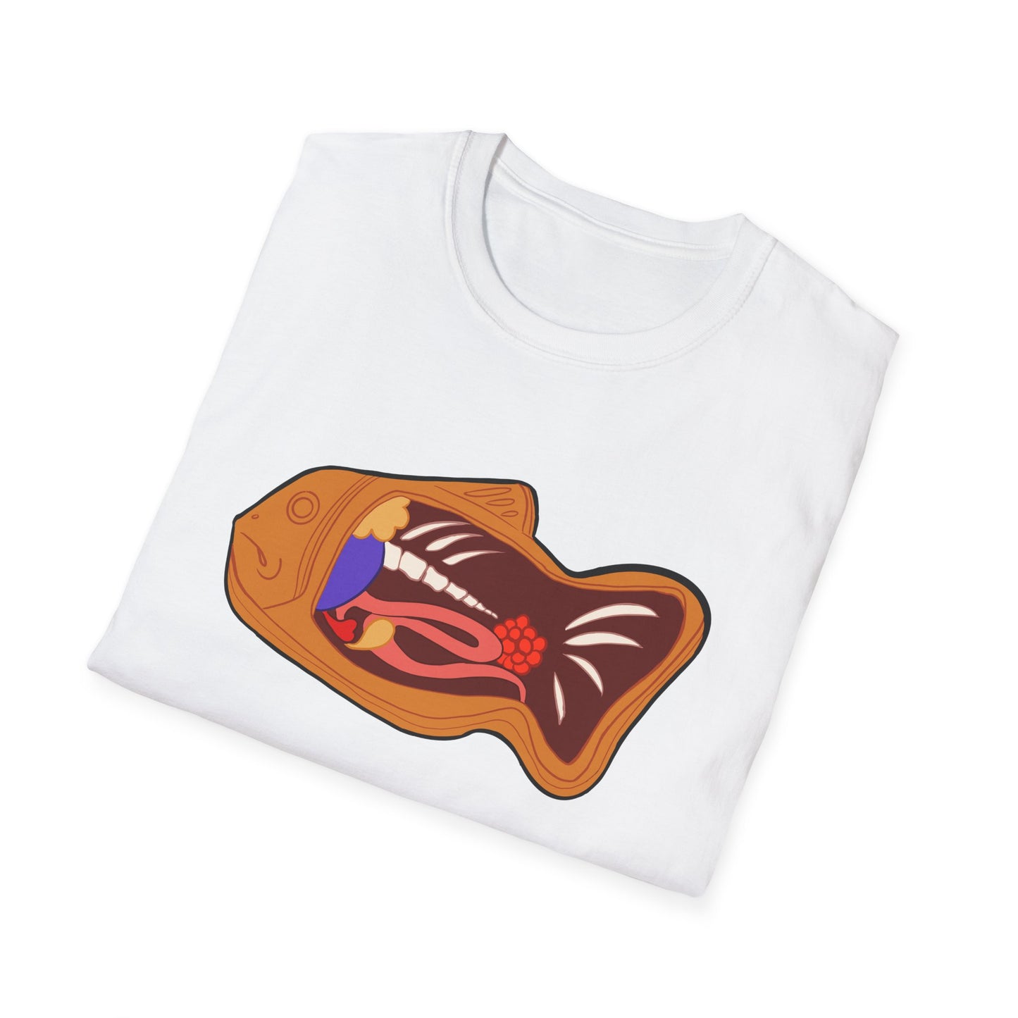 Anatomy of a Taiyaki Unisex Softstyle T-Shirt