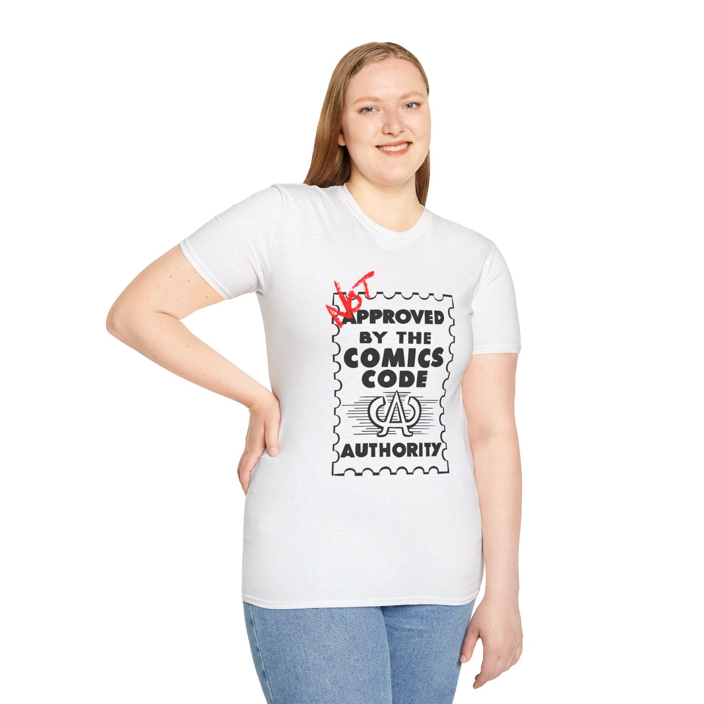 NOT Approved By The Comics Code Authority Unisex Softstyle T-Shirt